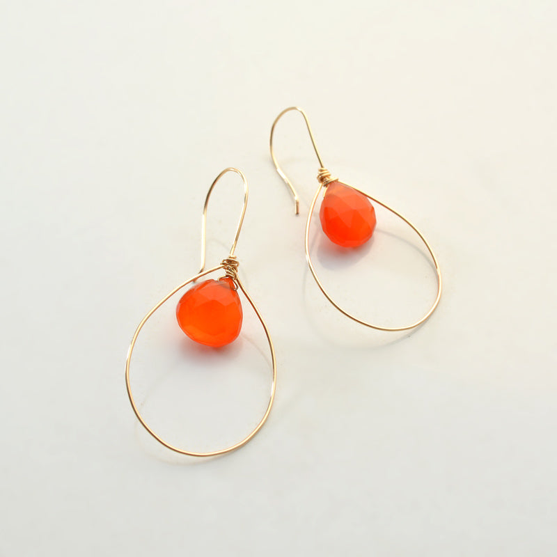 Gemstone Earring - Teardrop