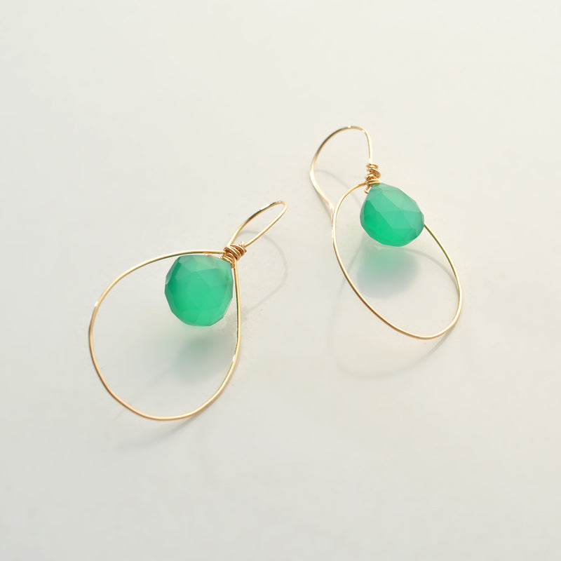 Gemstone Earring - Teardrop