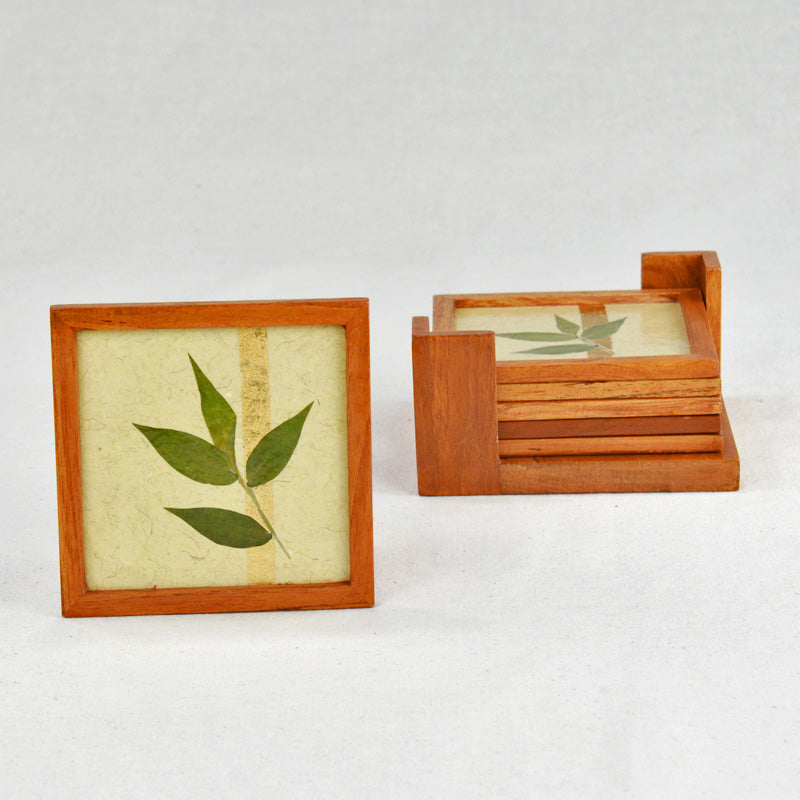 Bamboo Tea Coasters- DH03M01AA8