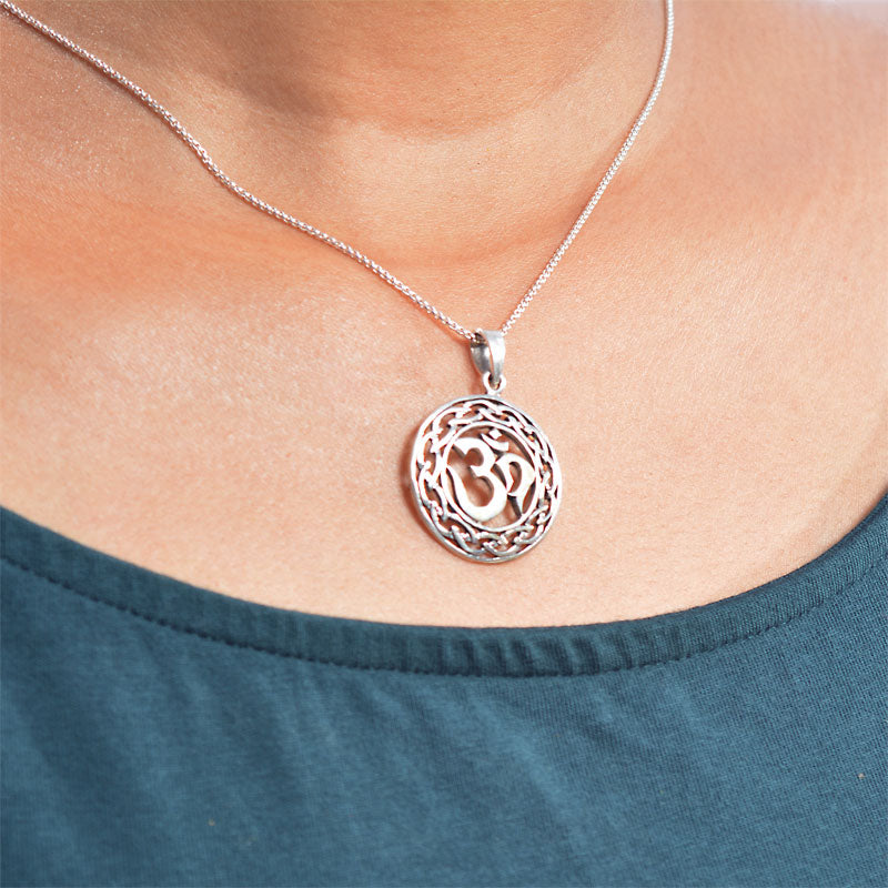 Silver Om Pendant