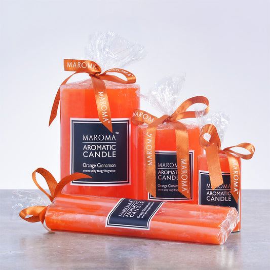 Perfumed Orange Cinnamon Candles