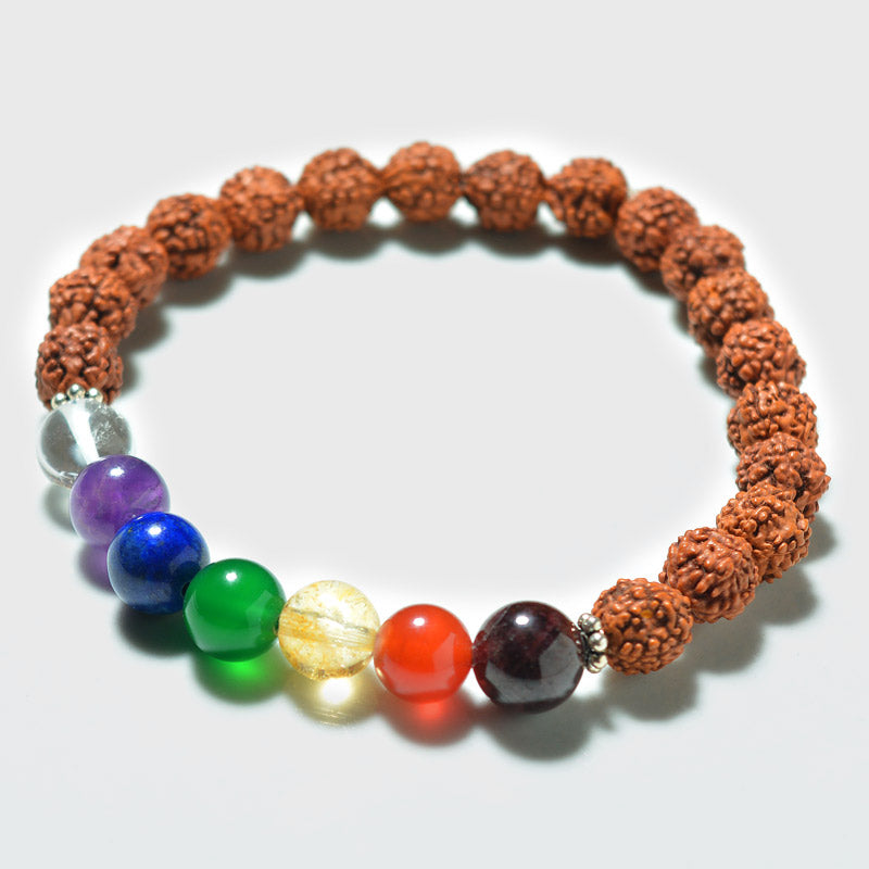 7 Chakra Rudraksha Bracelet