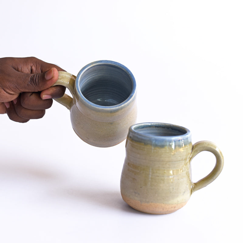 Coffee mug M celadon blue