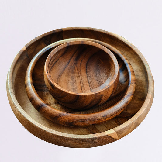 Wooden Bowl Incurved