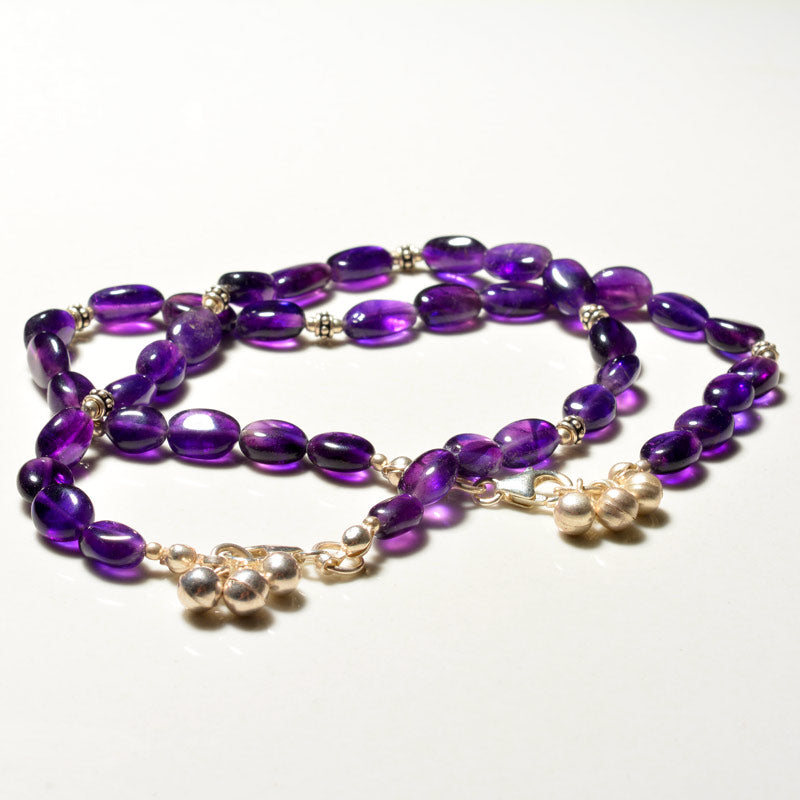 Gemstone Oval Anklet