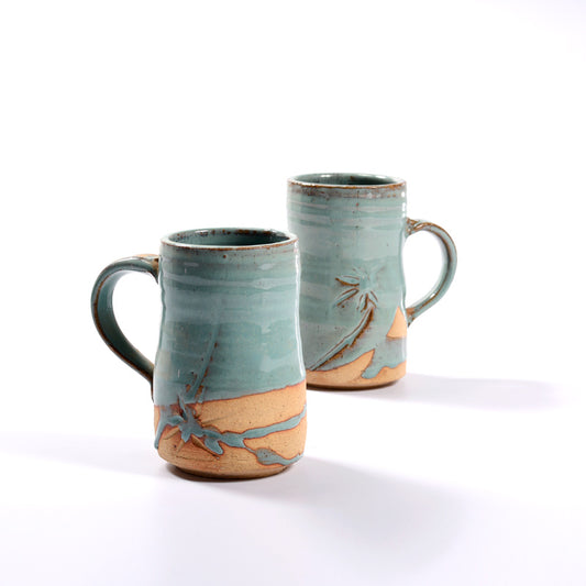 Beer Mug - Turquoise - Set of 2