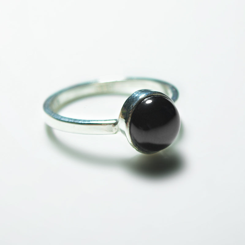 Small Silver Gemstone Ring