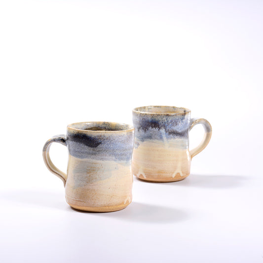 Coffee Mug L - Cream Blue - Set of 2