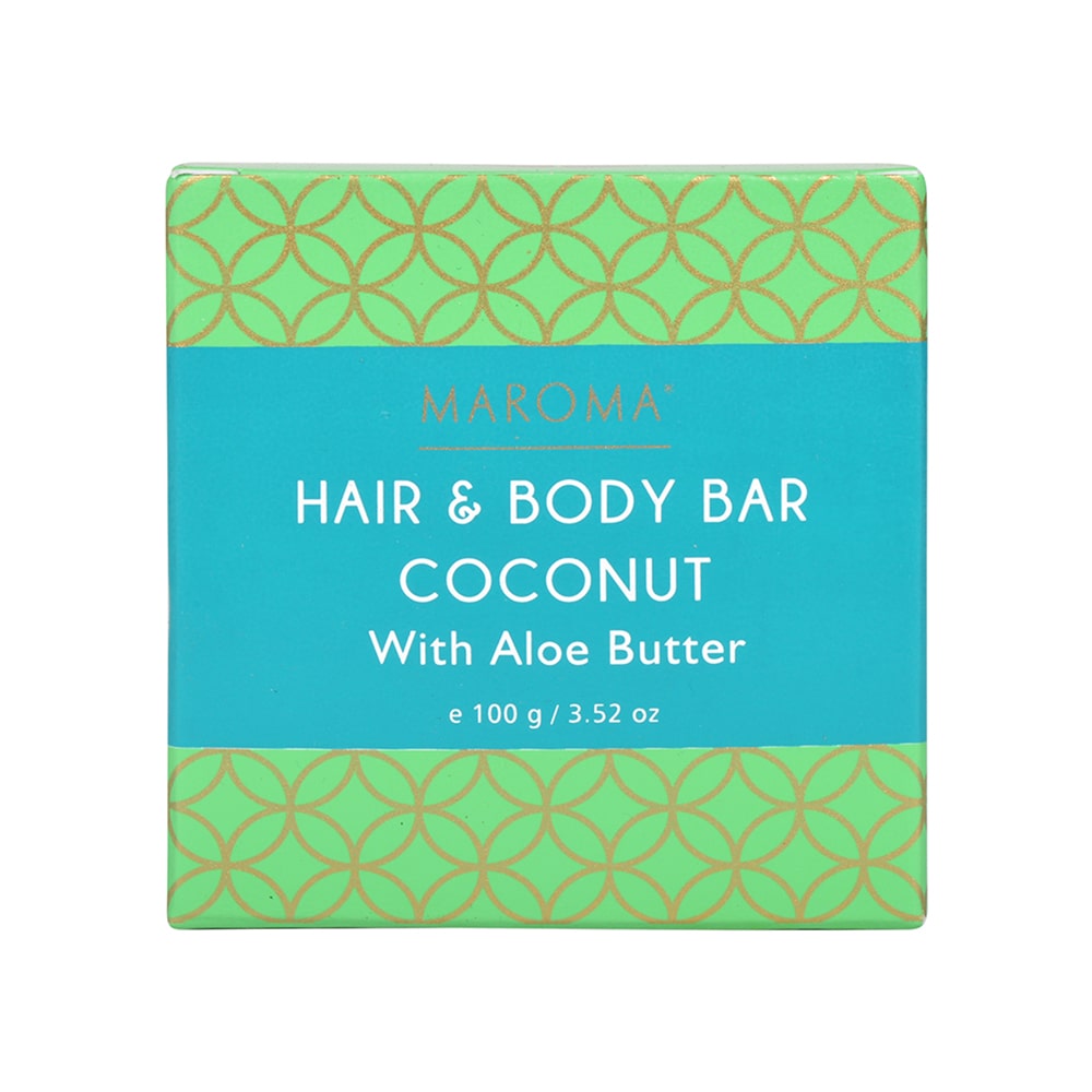 Hair and Body Bar Coconut with Aloe Butter – 100gms