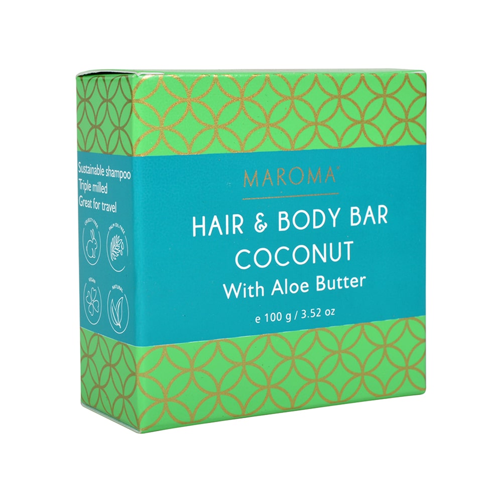 Hair and Body Bar Coconut with Aloe Butter – 100gms