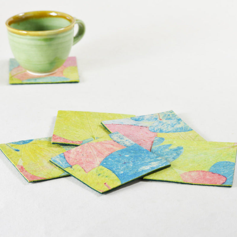 Garden Coaster - set of 6 - Green