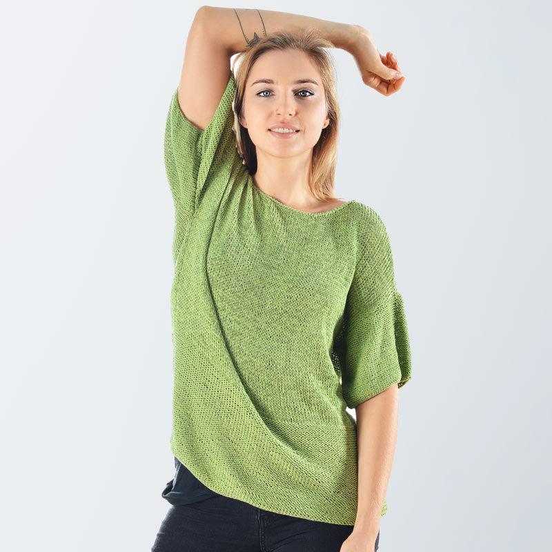 Fiji Organic Cotton Hand Knit Pullover