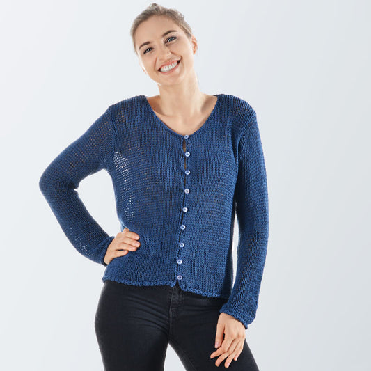 Luz Organic Cotton Hand Knit Jacket