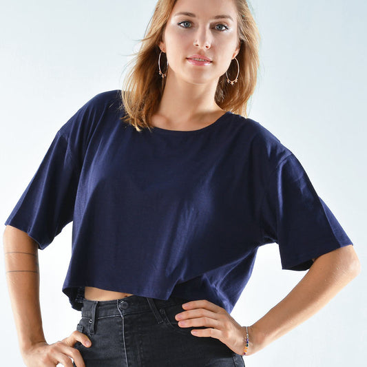 Verona Cropped Jersey Top