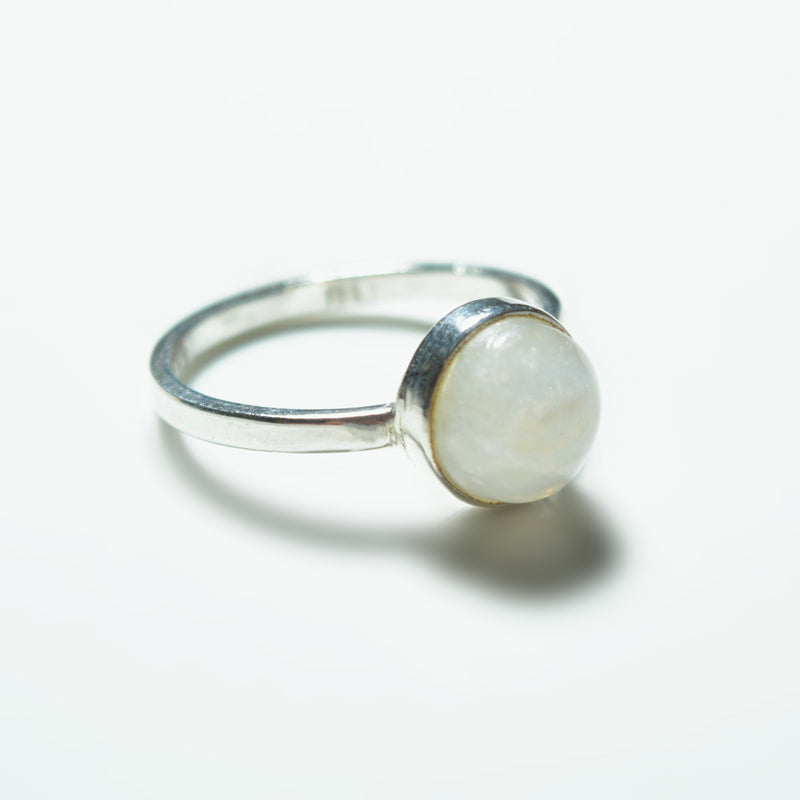 Small Silver Gemstone Ring