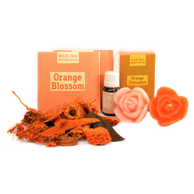 Natural Home Wellness Diwali  Gift  Box- Orange Blossom