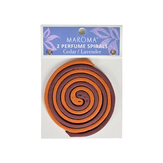 2 Perfumed Spirals - Cedar/Lavender