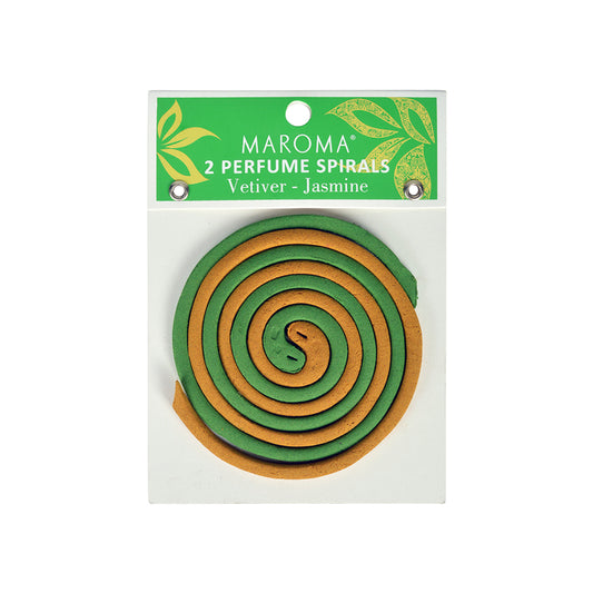 2 Perfumed Spirals - Vetiver/Jasmine