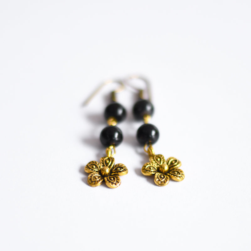 floral drop earrings