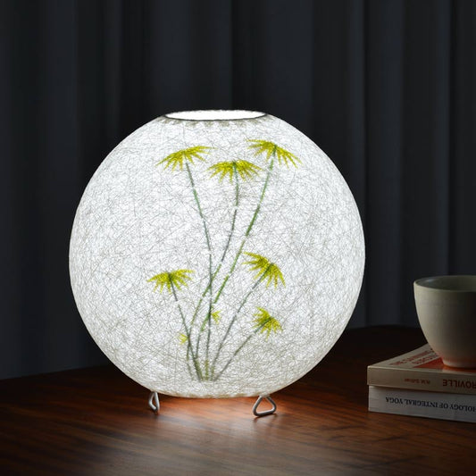 Bamboo Globe Table Lamp