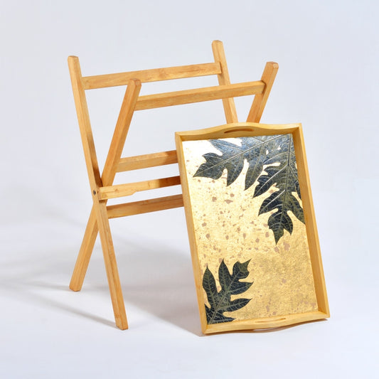 Tray Table with handles - Gold Papaya