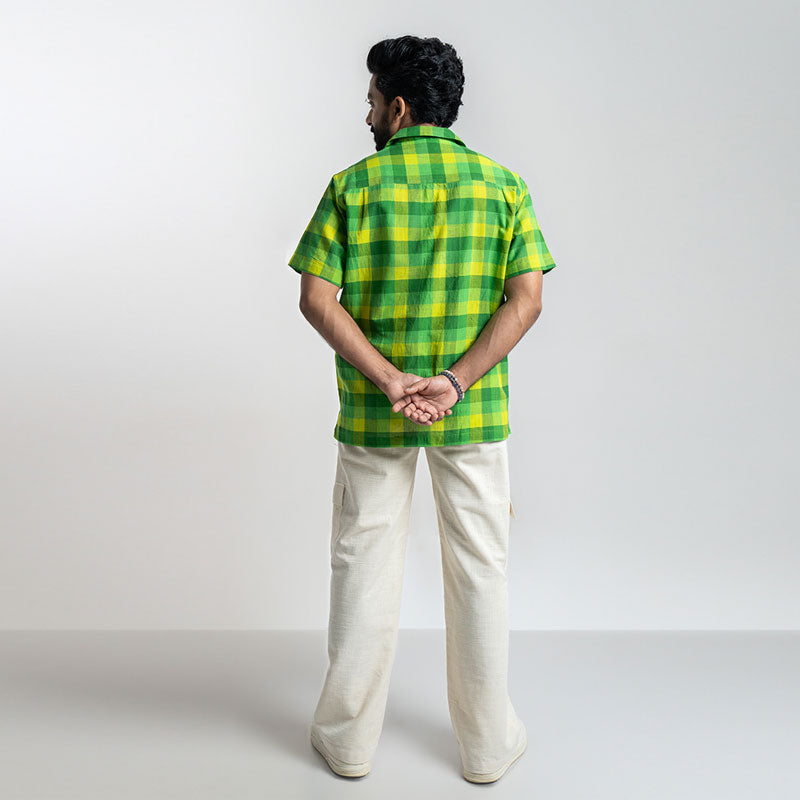 GREEN CHECKERED SHIRT