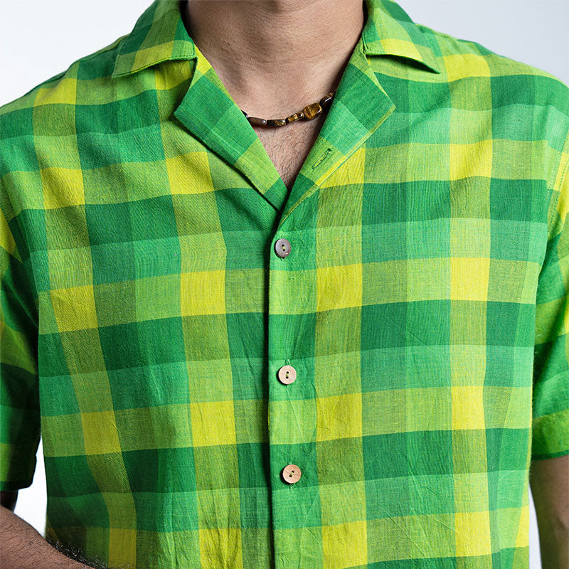 GREEN CHECKERED SHIRT