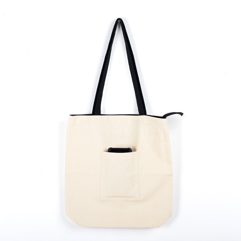 Hand-Appliqued Canvas Tote Bag