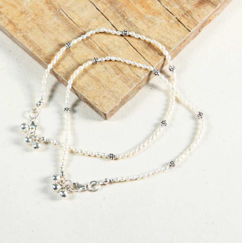 Delicate Pearl Anklet