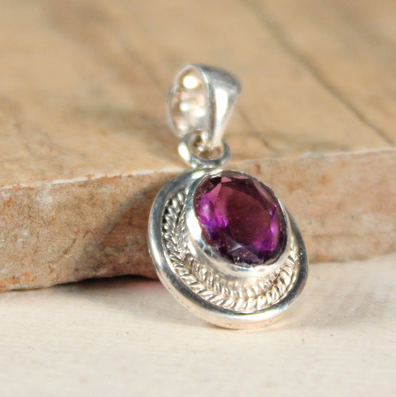 Gemstone Oval Pendant