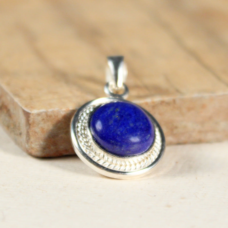 Gemstone Oval Pendant