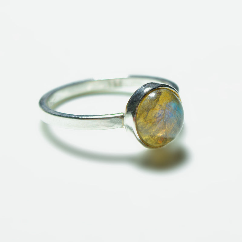 Small Silver Gemstone Ring