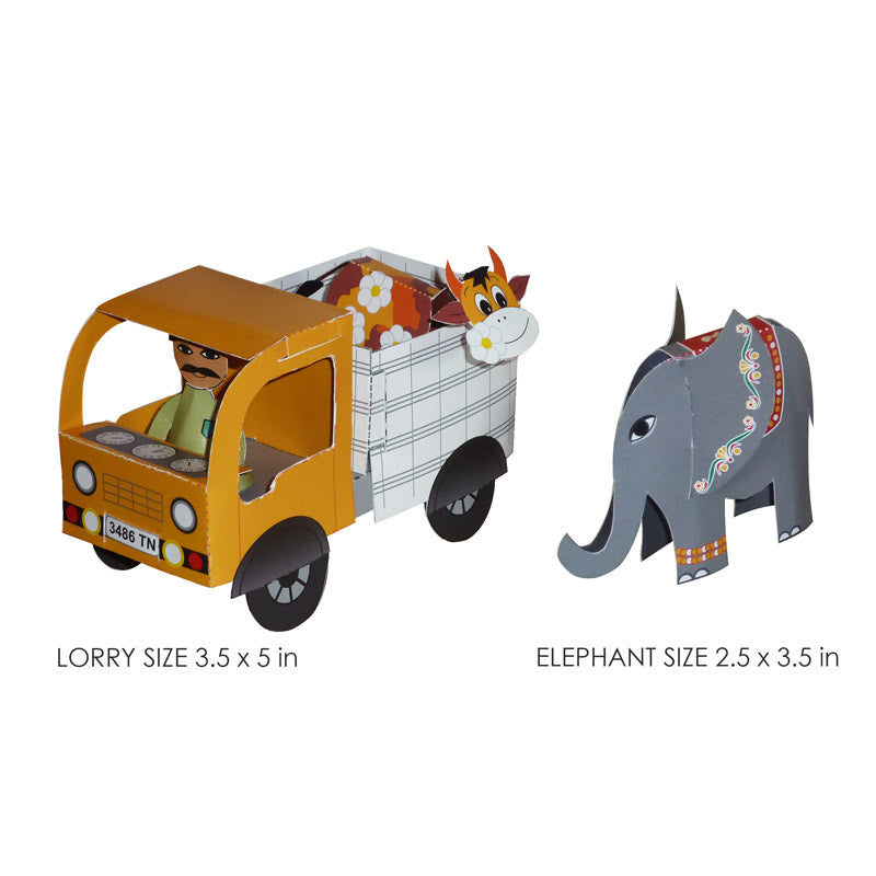 Paper craft set - Exotic Roads of India _Set 2