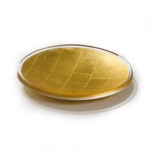 Gold Mosaic Round Trinket Dish