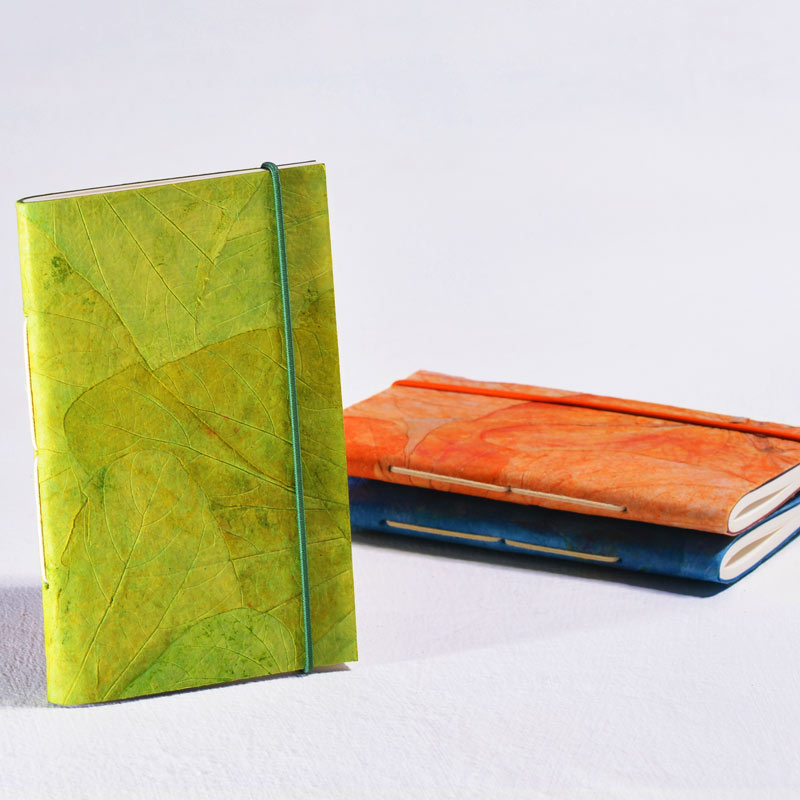 Lotus Pond Small Notebook with Elastic Closure