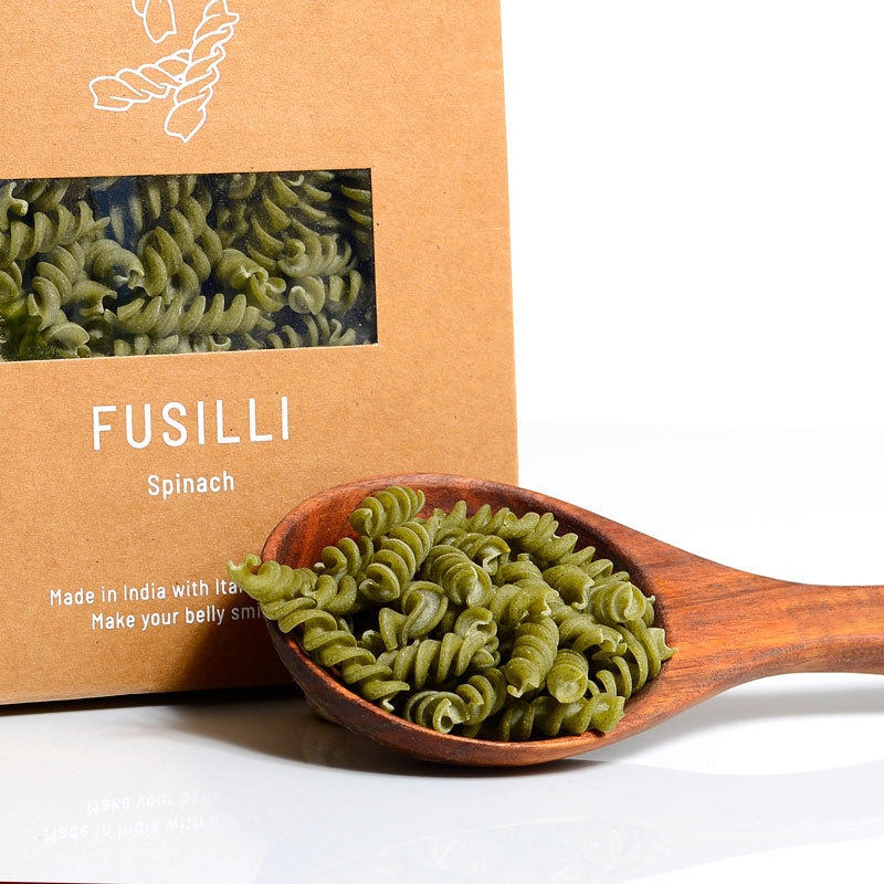 FUSILLI  PASTA - SPINACH