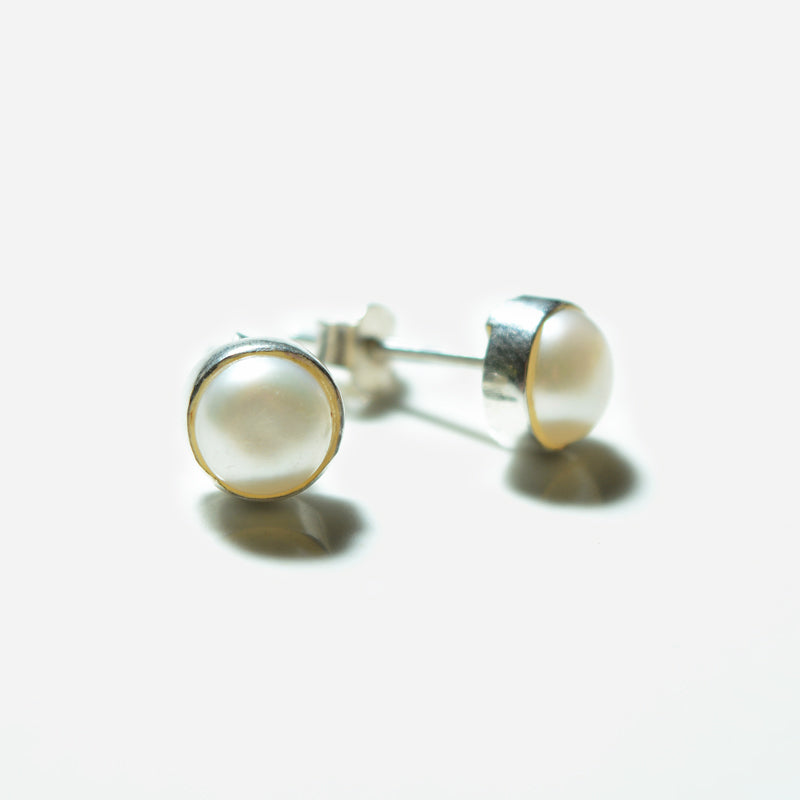 Small Silver Gemstone Stud