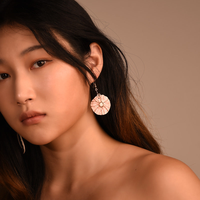 Pink Cosmos Earrings