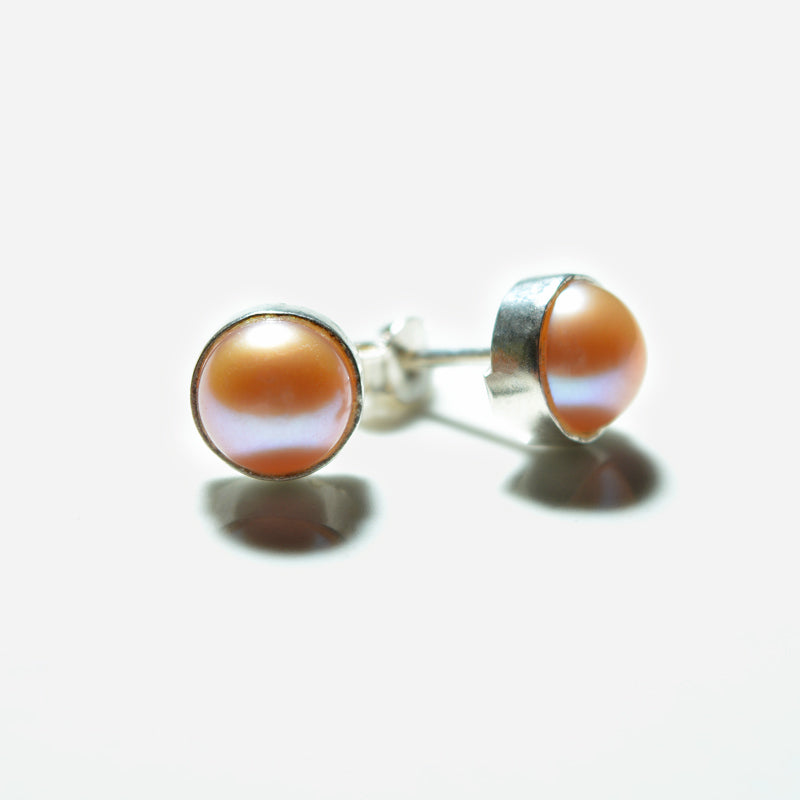 Small Silver Gemstone Stud