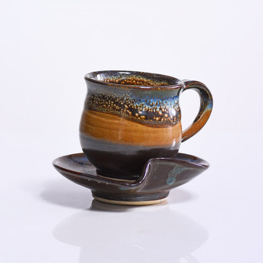 Cup with Wave Saucer