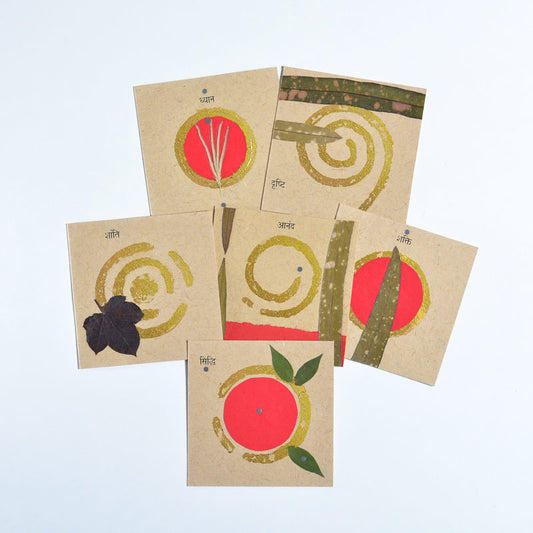 Sanskrit Well-being Cards (Set of 6)