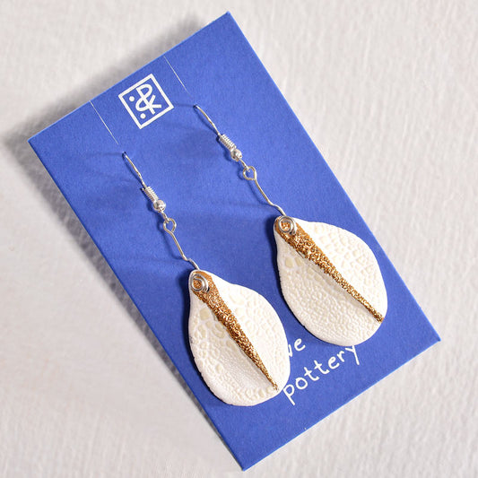 Feathers - Ceramic earrings