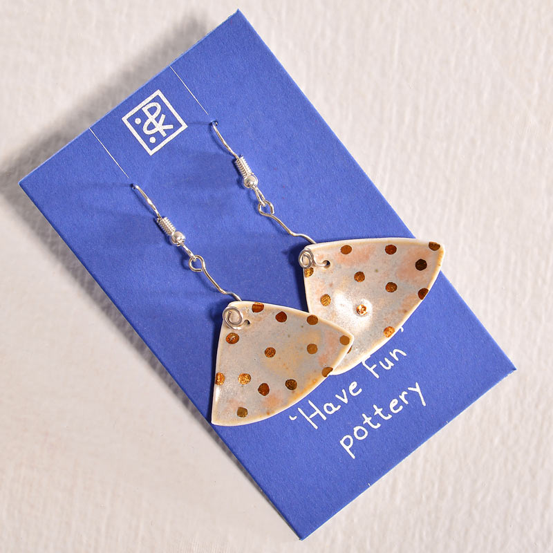 Triangles - Ceramic earrings