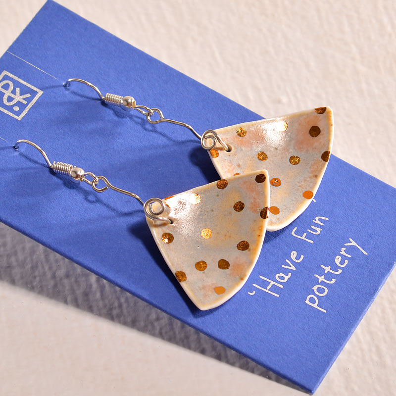 Triangles - Ceramic earrings