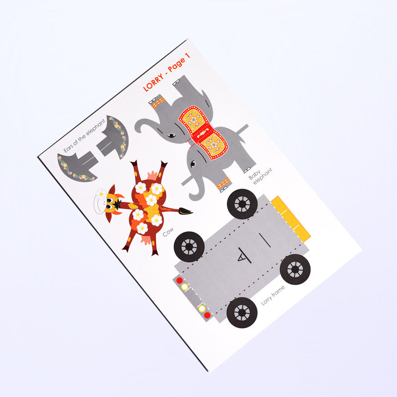 Paper craft set - Exotic Roads of India _Set 2