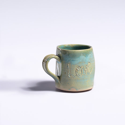 Coffee mug - Love care blue M