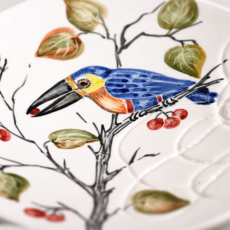 Anna's Bird Wall plate - Set of 3