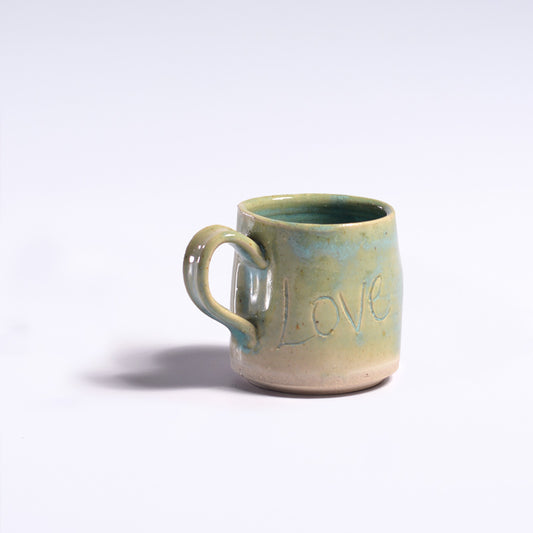 Coffee mug - Love care blue S