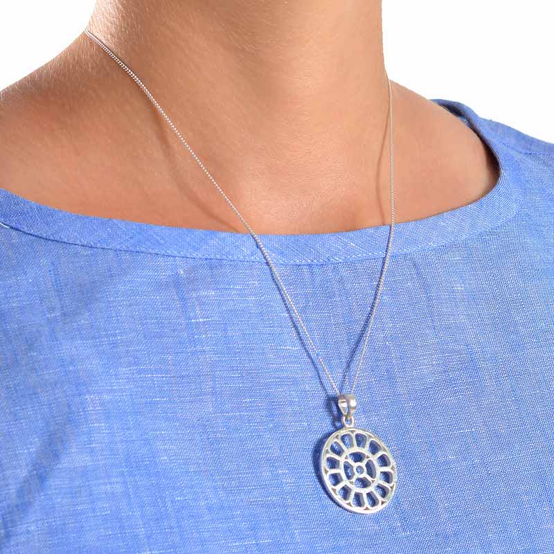 Mother Symbol Silver Pendant