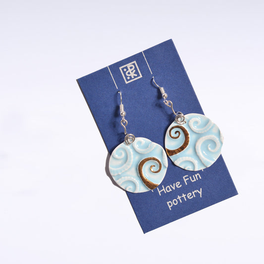 Blue Sealife Earring